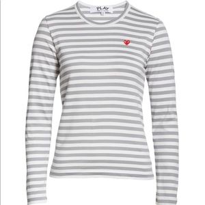 Stripe Cotton Tee - Comme Des Garsons PLAY